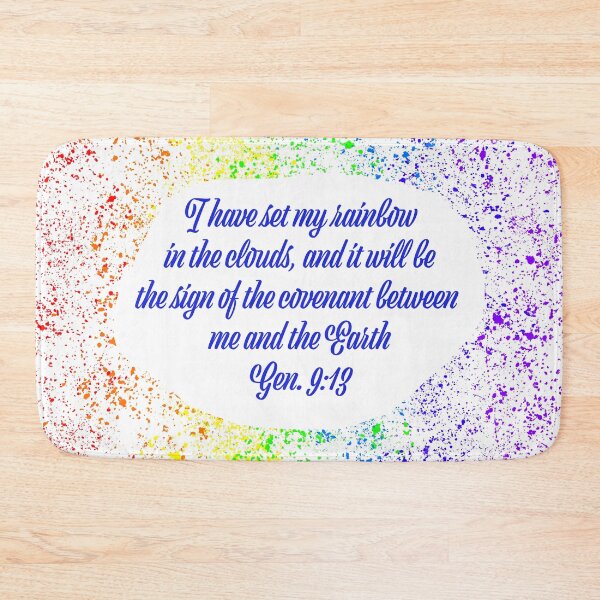 Item preview, Genesis 9:13 Bible Verse Rainbow Pattern designed and sold by KTCreativeSide.