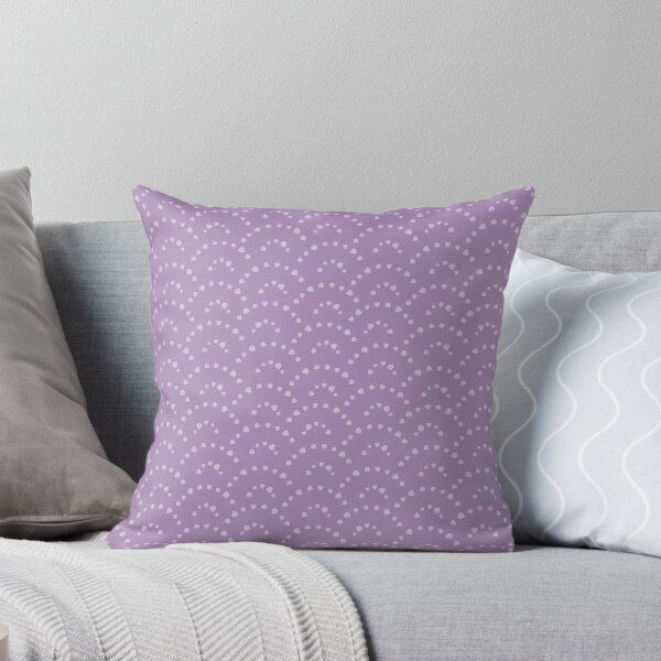 Lavender Waves Throw Pillow