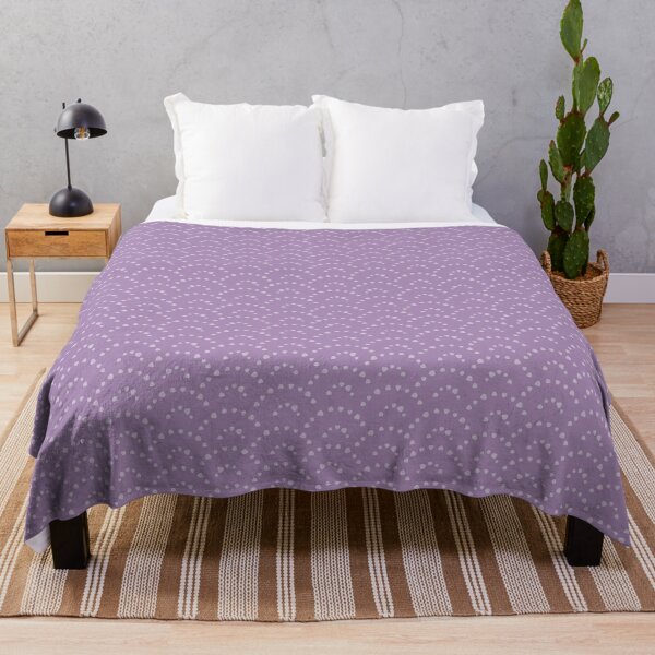 Lavender Waves Throw Blanket
