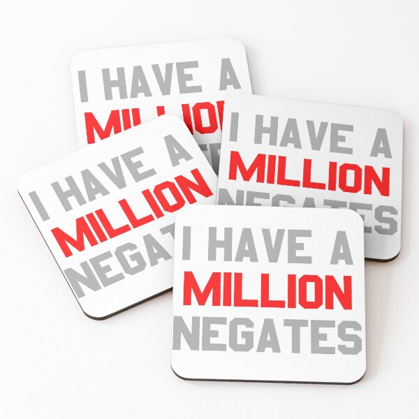 Item preview, I Have A Million Negates (Words) designed and sold by TheSilverArmory.