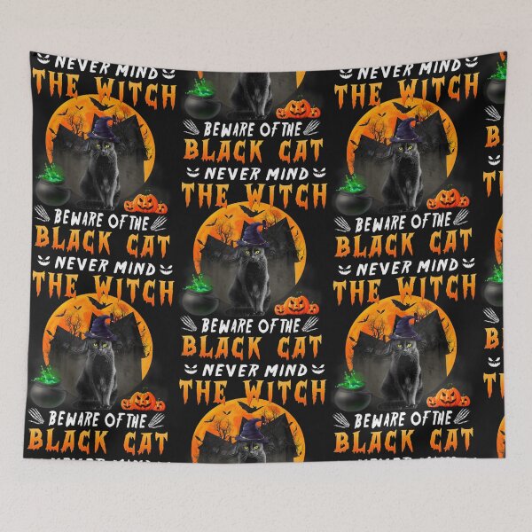 Item preview, Never Mind The Witch Beware Of Black Cat designed and sold by Ngoquanghieu.