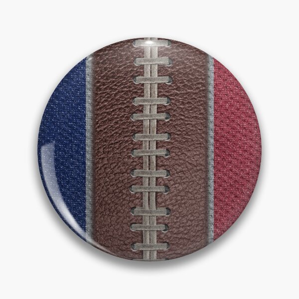 Item preview, Football Blue, Red, and Gray Team Spirit Patch designed and sold by Michele Engling.