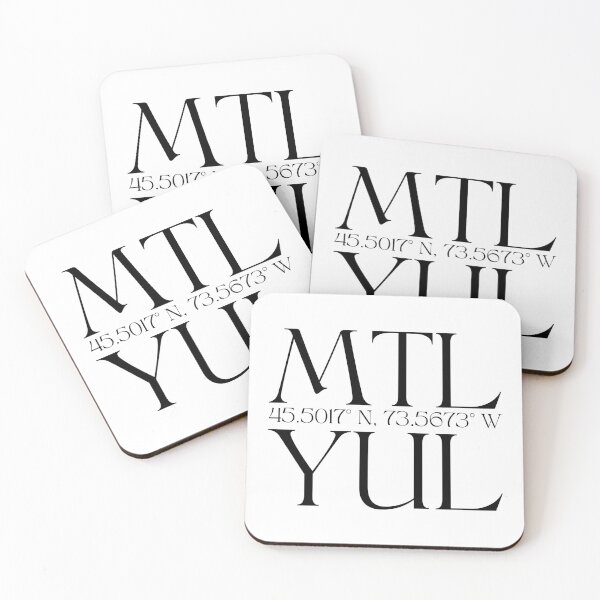 Item preview, Montreal Coordinates | YUL airport designed and sold by lunajoon.