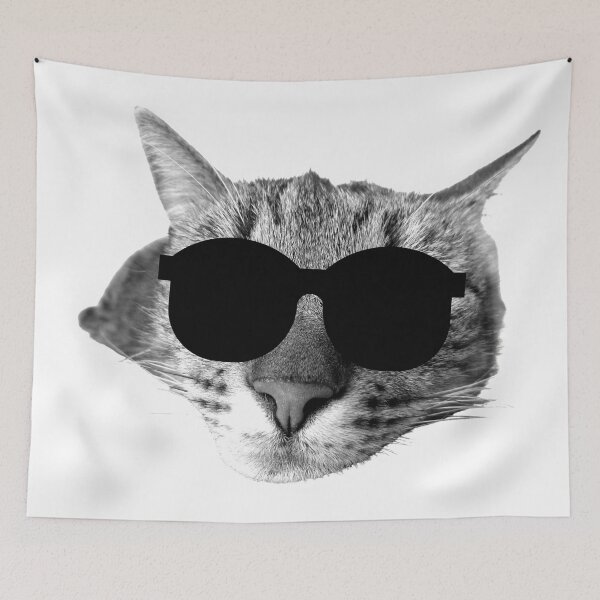 Item preview, Fancy Cat with Glasses designed and sold by Coczzi.