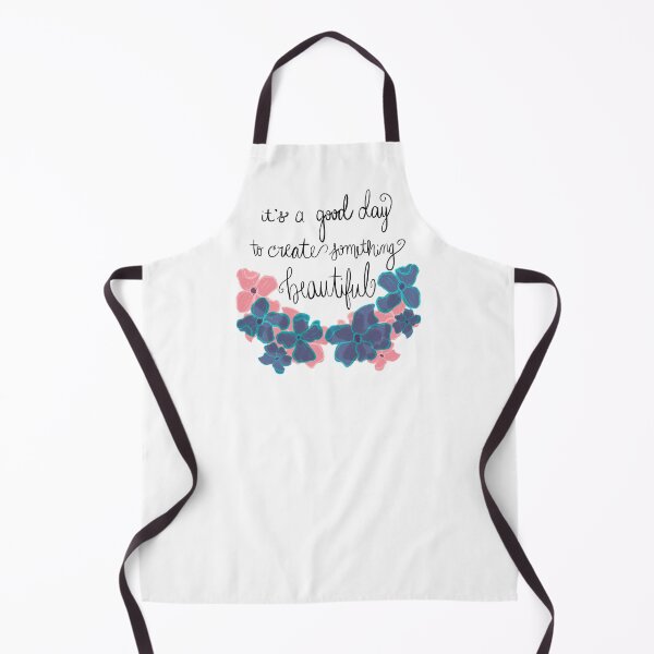 Item preview, “It’s a good day to create something beautiful” floral w/cursive design  designed and sold by H-H-M.