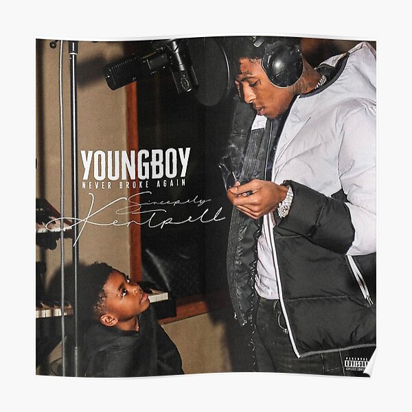 YoungBoy NBA - Sincerely, Kentrell [Album Cover]  Poster Poster