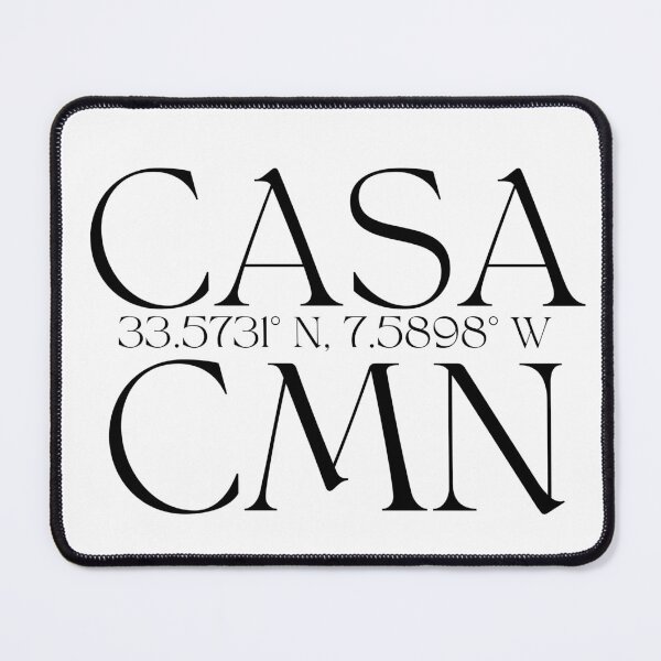 Item preview, Casablanca Coordinates | CMN airport designed and sold by lunajoon.
