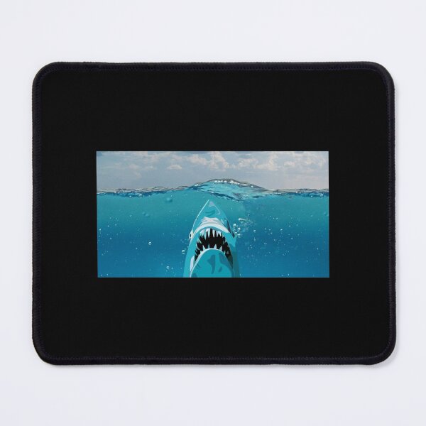 Item preview, Shark Attack - Ocean Background Sticker designed and sold by deestell.