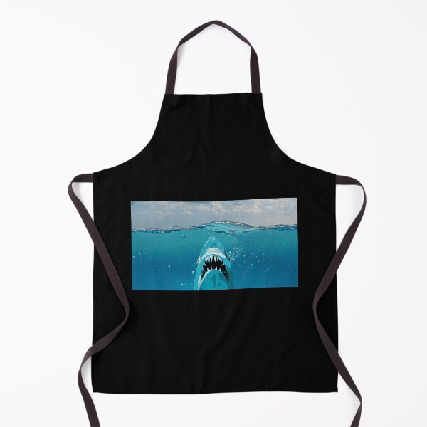 Item preview, Shark Attack - Ocean Background Sticker designed and sold by deestell.