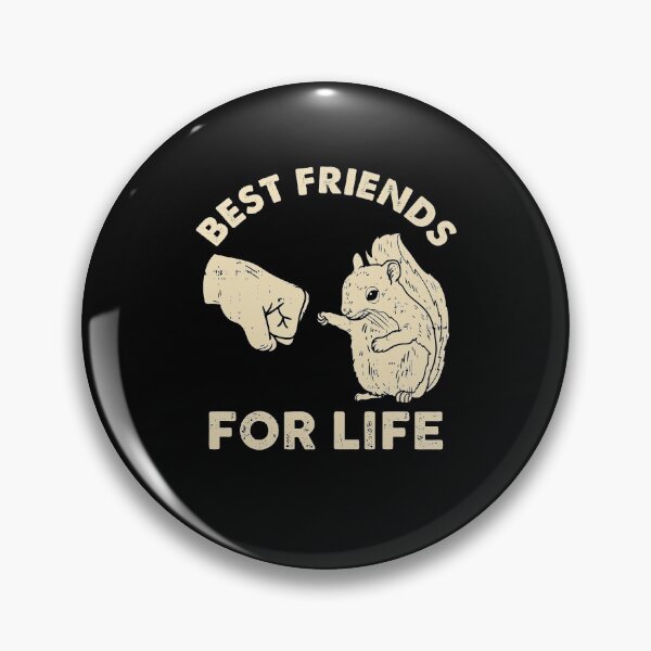 Item preview, Retro Vintage Squirrel Best Friend For Life Fist Bump designed and sold by nguyenchimina.