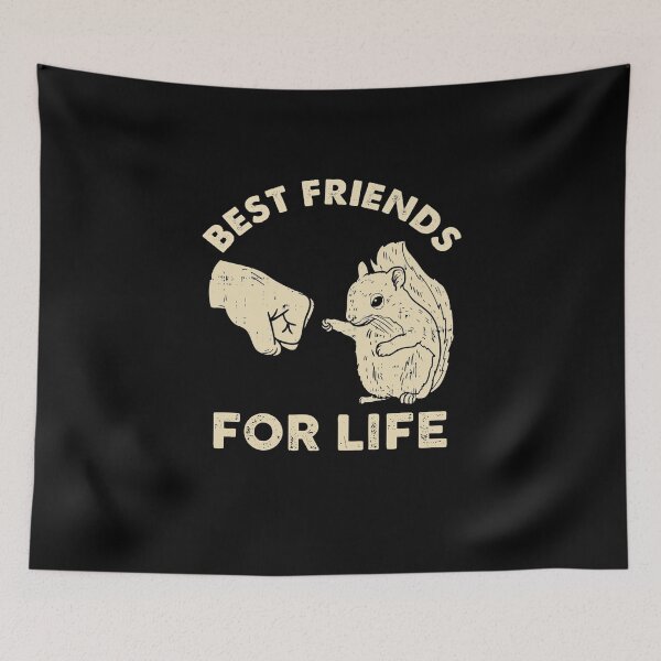Item preview, Retro Vintage Squirrel Best Friend For Life Fist Bump designed and sold by nguyenchimina.