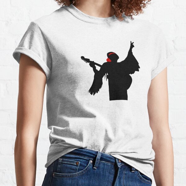 Jimi Hendrix Woodstock-Silhouette Classic T-Shirt