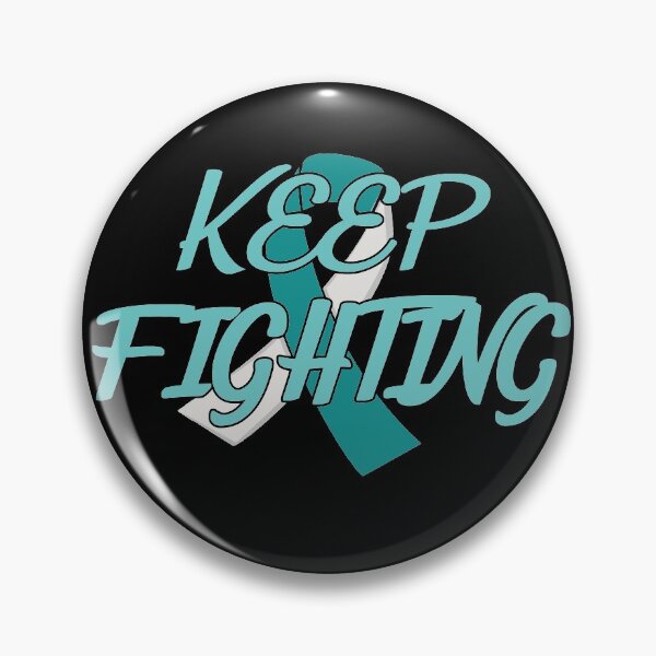 Item preview, KEEP FIGHTING CERVICAL cancer designed and sold by amathestria.