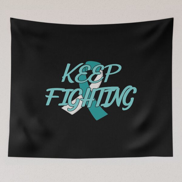 Item preview, KEEP FIGHTING CERVICAL cancer designed and sold by amathestria.