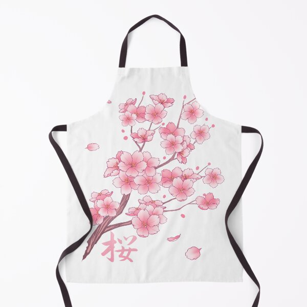 Item preview, Falling Pink Sakura Cherry Blossom branches on white designed and sold by arterialmotive.