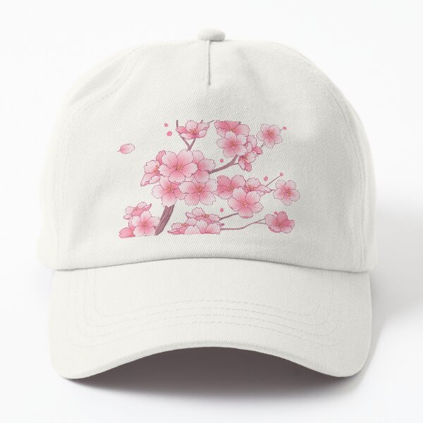 Aperçu de l'œuvre Chute des branches de fleurs de cerisier rose Sakura sur blanc créée et vendue par arterialmotive.