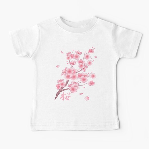 Item preview, Falling Pink Sakura Cherry Blossom branches on white designed and sold by arterialmotive.