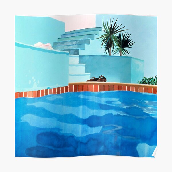 david hockney pool Poster