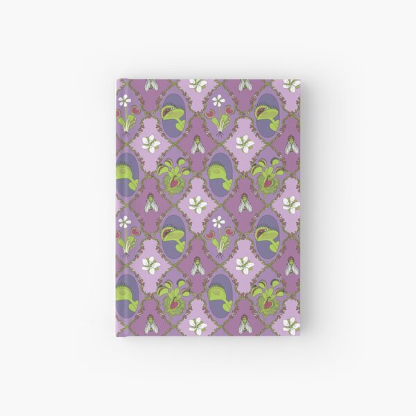 Venus Flytrap Motif in Purple Hardcover Journal
