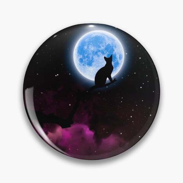 Aperçu de l'œuvre Chat en pleine lune créée et vendue par ARTDAMPLUS.