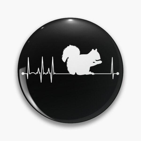 Item preview, Squirrel Heartbeat EKG Pulse Cute Squirrel Lover Squirrel Gear designed and sold by DynamicDesign.