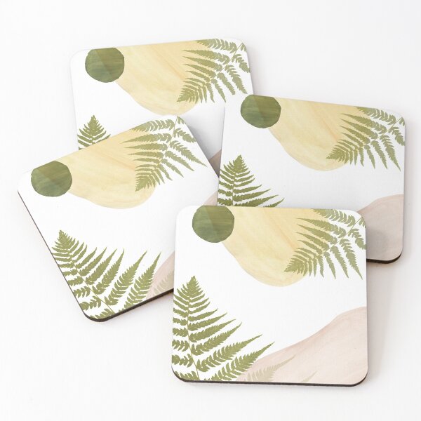 Item preview, Abstract shapes and fern leaves designed and sold by WhalesWay.