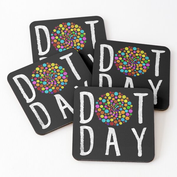 Item preview, International Dot Day Multicolors Dots Print Circle Funny Text Art designed and sold by alenaz.