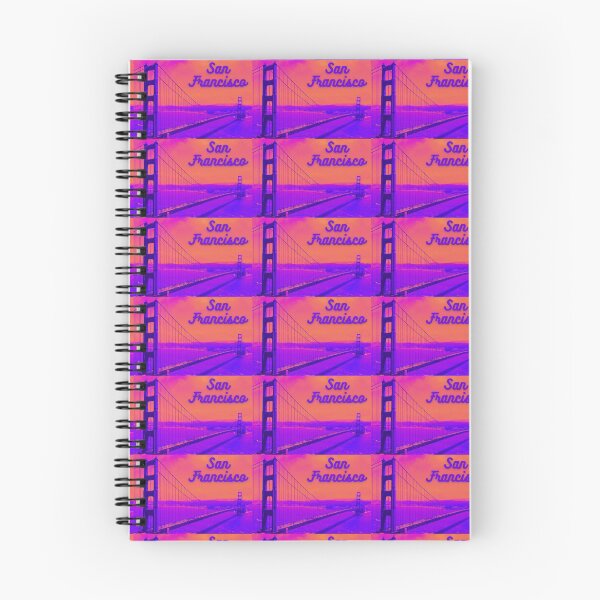Item preview, San Francisco Golden Gate Bridge Purple & Orange Print Small designed and sold by barronangMedia.