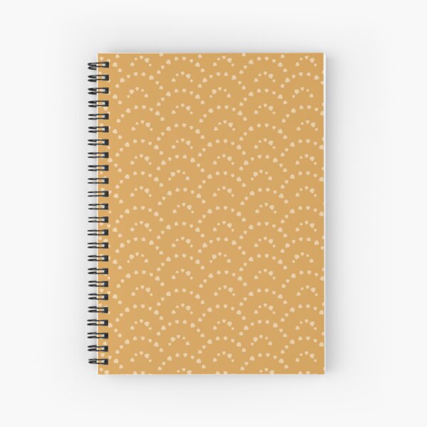 Mustard Waves Spiral Notebook