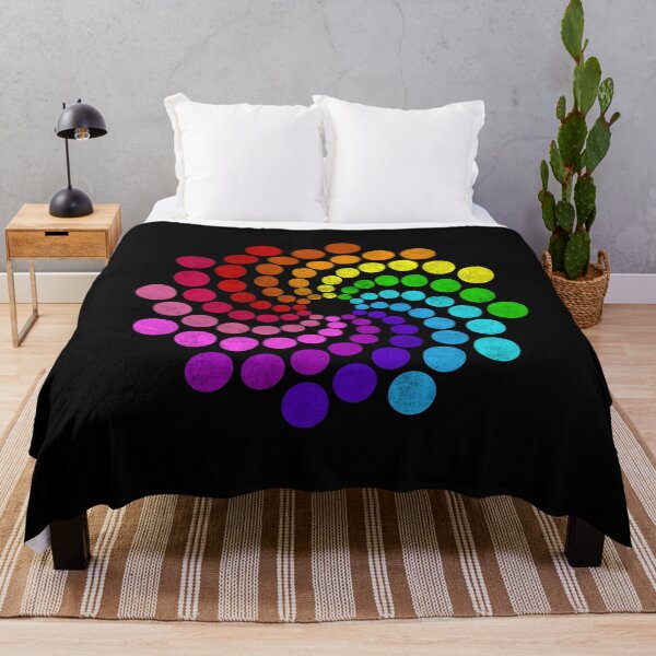 Item preview, Dot Day Multicolors Hypnotising Spiral of Rainbow Dots designed and sold by alenaz.
