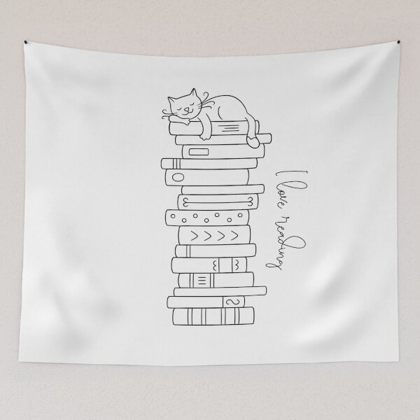 Item preview, I Love Reading Cat designed and sold by Coczzi.