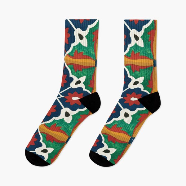 Item preview, Green Blue Red Ornamental Tile designed and sold by hockeng.