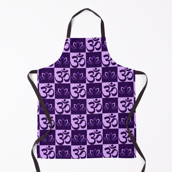 Item preview, Ohm and Lotus Flower Shades of Purple Small Pattern designed and sold by barronangMedia.