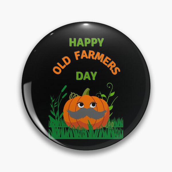 Artikelvorschau, Happy Old Farmers Day 12. Oktober Kürbis-Design entworfen und verkauft von H3designs.