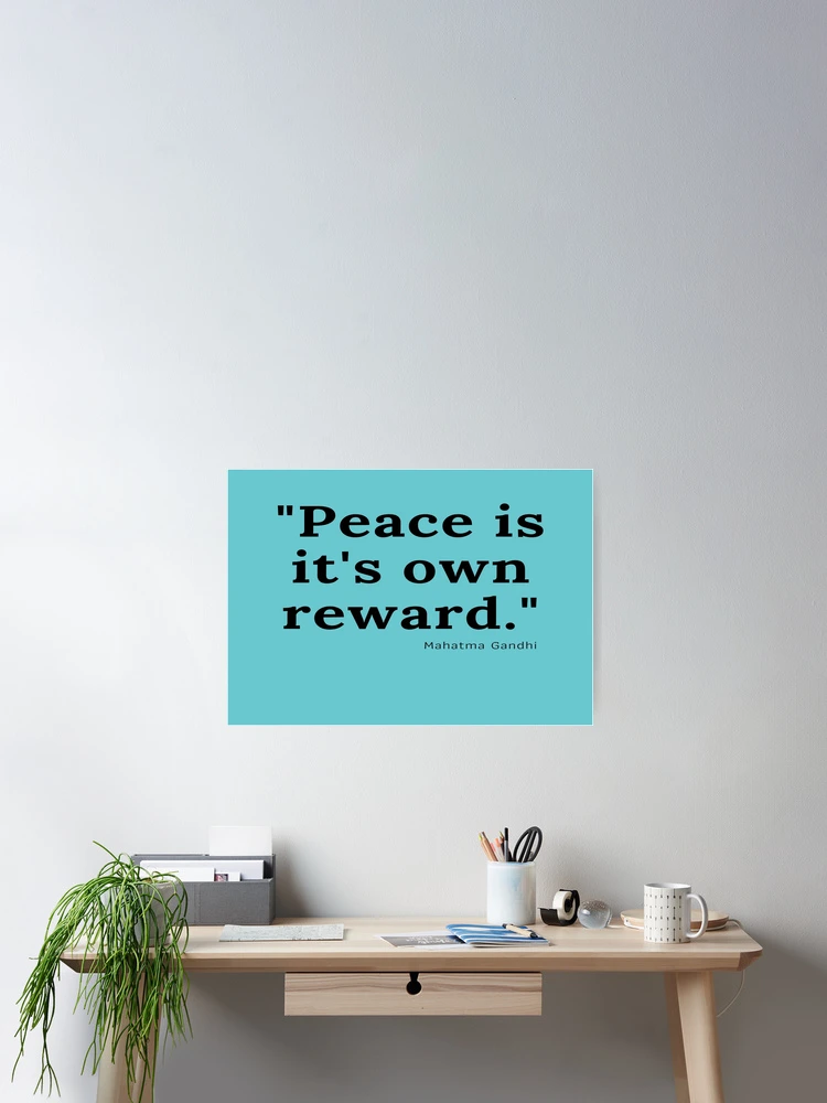 Thumbnail 2 of 3, Poster, Peace Quote designed and sold by RKMR.