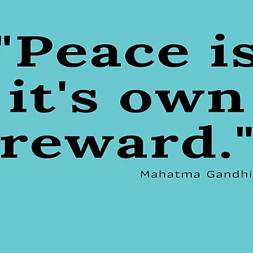 Artwork thumbnail, Peace Quote by RKMR