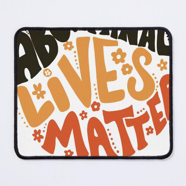 Item preview, Aboriginal Lives Matter 70s style floral retro Classic designed and sold by hubertodis246.