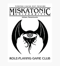 Miskatonic RPG Club Photographic Print