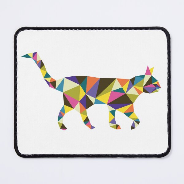 Item preview, Cat Artistic Colorful Geometric White Collection designed and sold by AhmedBuhaisi.