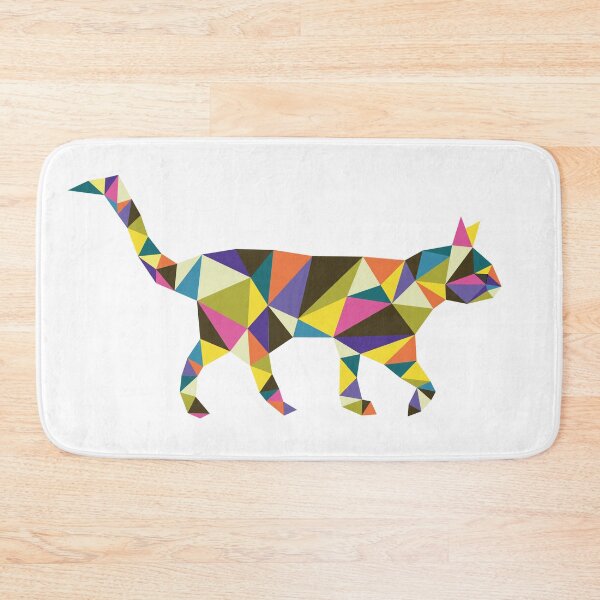 Item preview, Cat Artistic Colorful Geometric White Collection designed and sold by AhmedBuhaisi.
