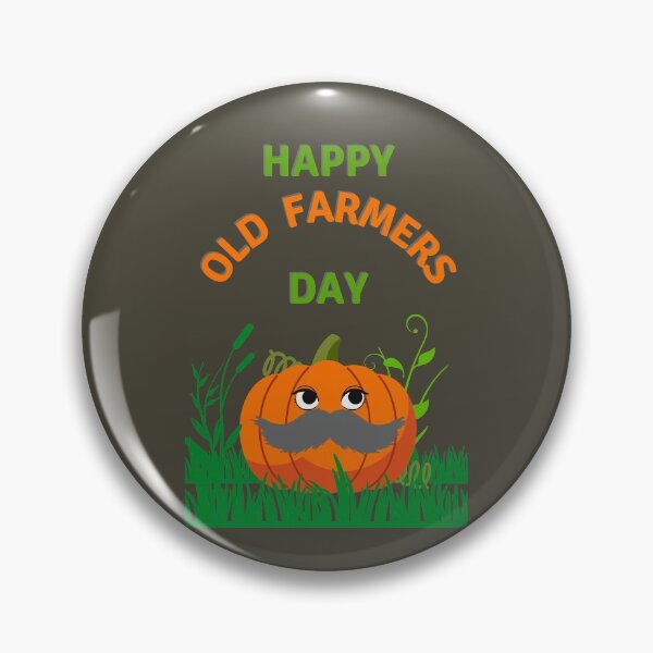 Artikelvorschau, Happy Old Farmers Day 12. Oktober Kürbis-Design entworfen und verkauft von H3designs.