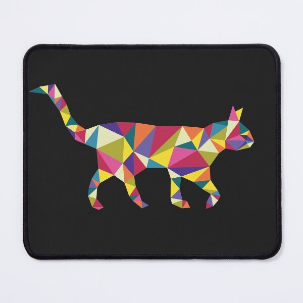 Item preview, Cat Artistic Colorful Geometric Black Collection designed and sold by AhmedBuhaisi.