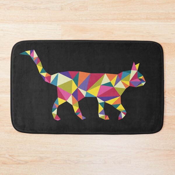 Item preview, Cat Artistic Colorful Geometric Black Collection designed and sold by AhmedBuhaisi.