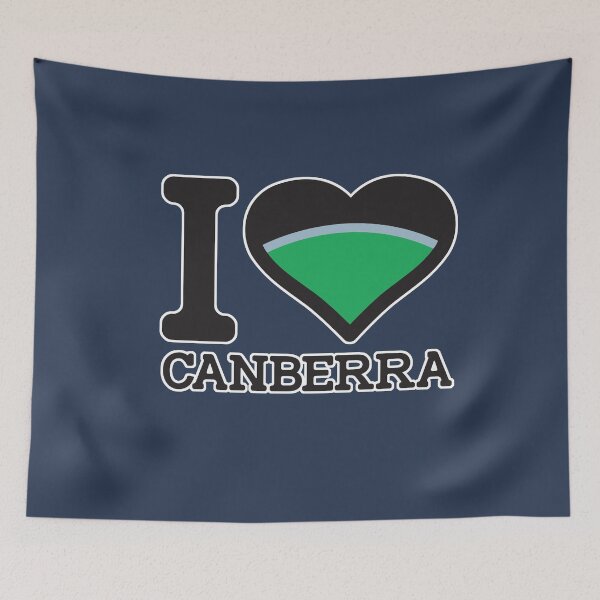 Item preview, “I love Canberra” Apparels, Merchandise, T Shirts, Leggings, Skirt, Mask, Apron, Bags designed and sold by Ink Inc.