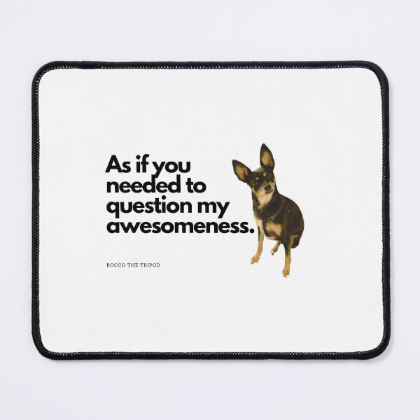 Item preview, Tripod Rescue Dog Tilting His Head With A Quote  designed and sold by Happykale.