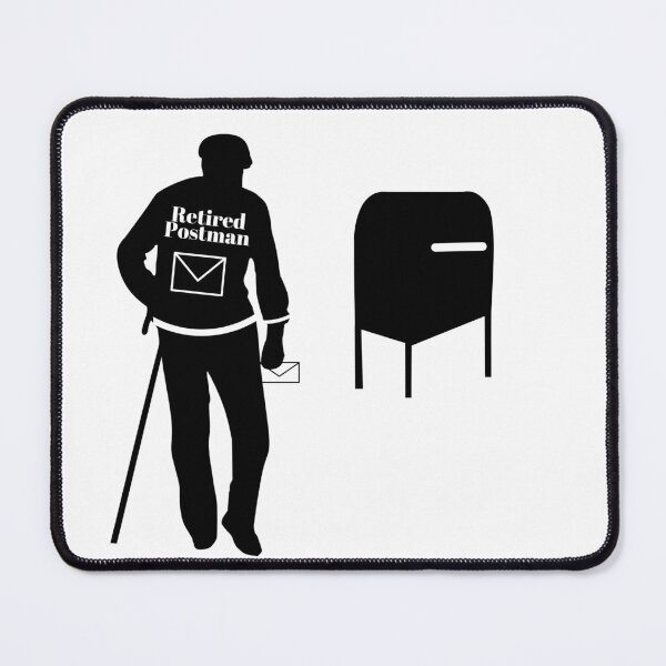 Item preview, The retired postman is going to send a letter. designed and sold by Lellabuddy.