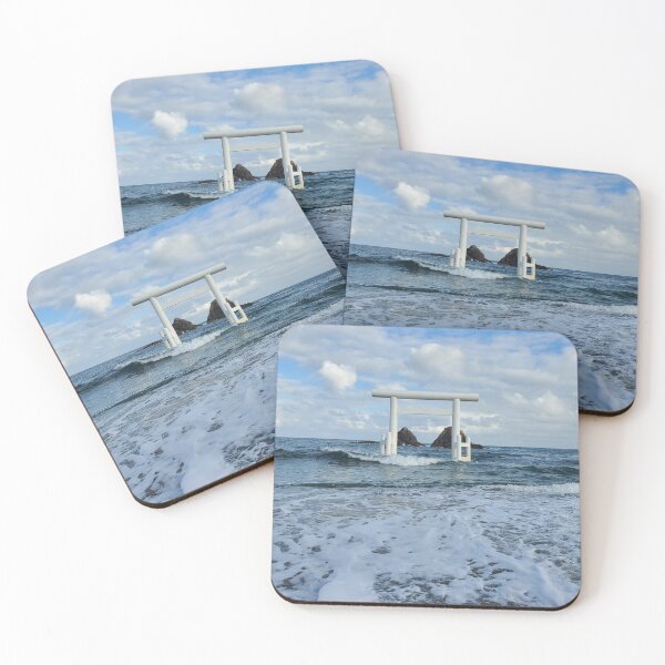 Item preview, White gate and 2 wedded rocks designed and sold by tonjen13.