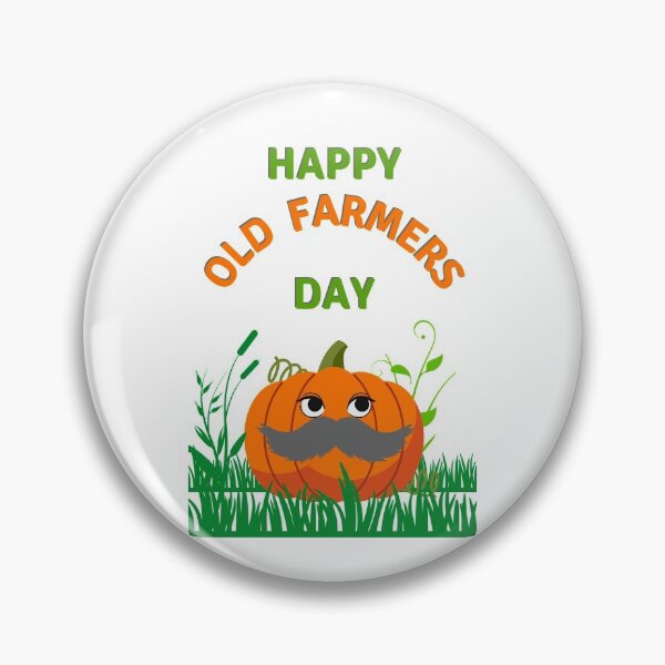 Artikelvorschau, Happy Old Farmers Day 12. Oktober Kürbis-Design entworfen und verkauft von H3designs.