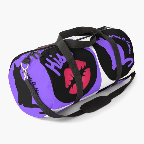 Item preview, Glam Cat Kitty - Kitties & Kisses Set, Purple & Black Large Pattern designed and sold by barronangMedia.