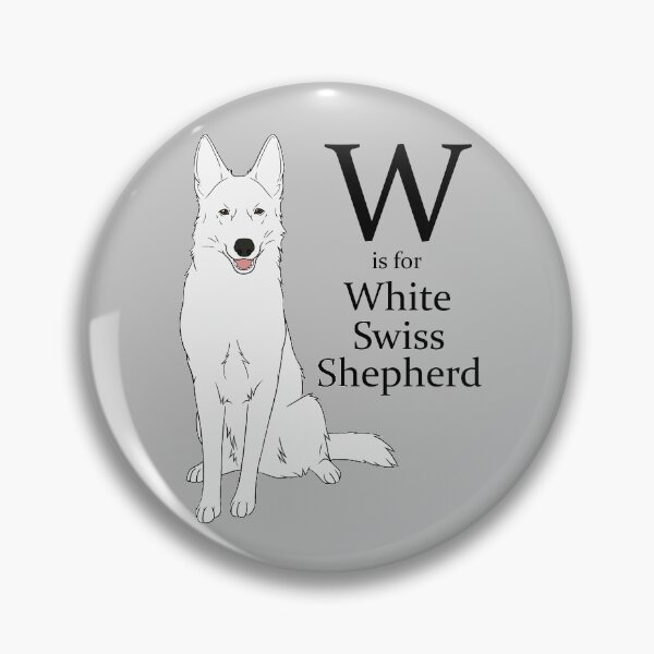 Item preview, W is for White Swiss Shepherd designed and sold by AndromedaFIN.